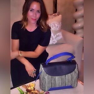 Adriana Castro Anka Satchel in water snake and leather